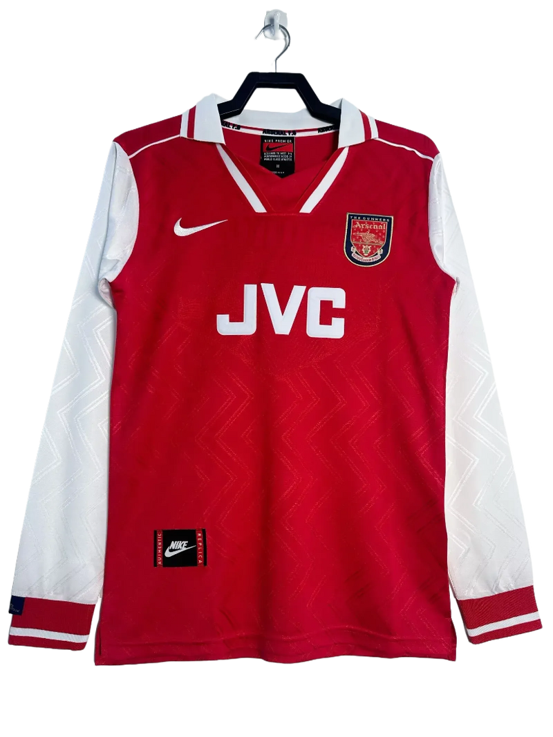 Camisa Arsenal 96/97 I Home - Versão Retrô Manga Longa