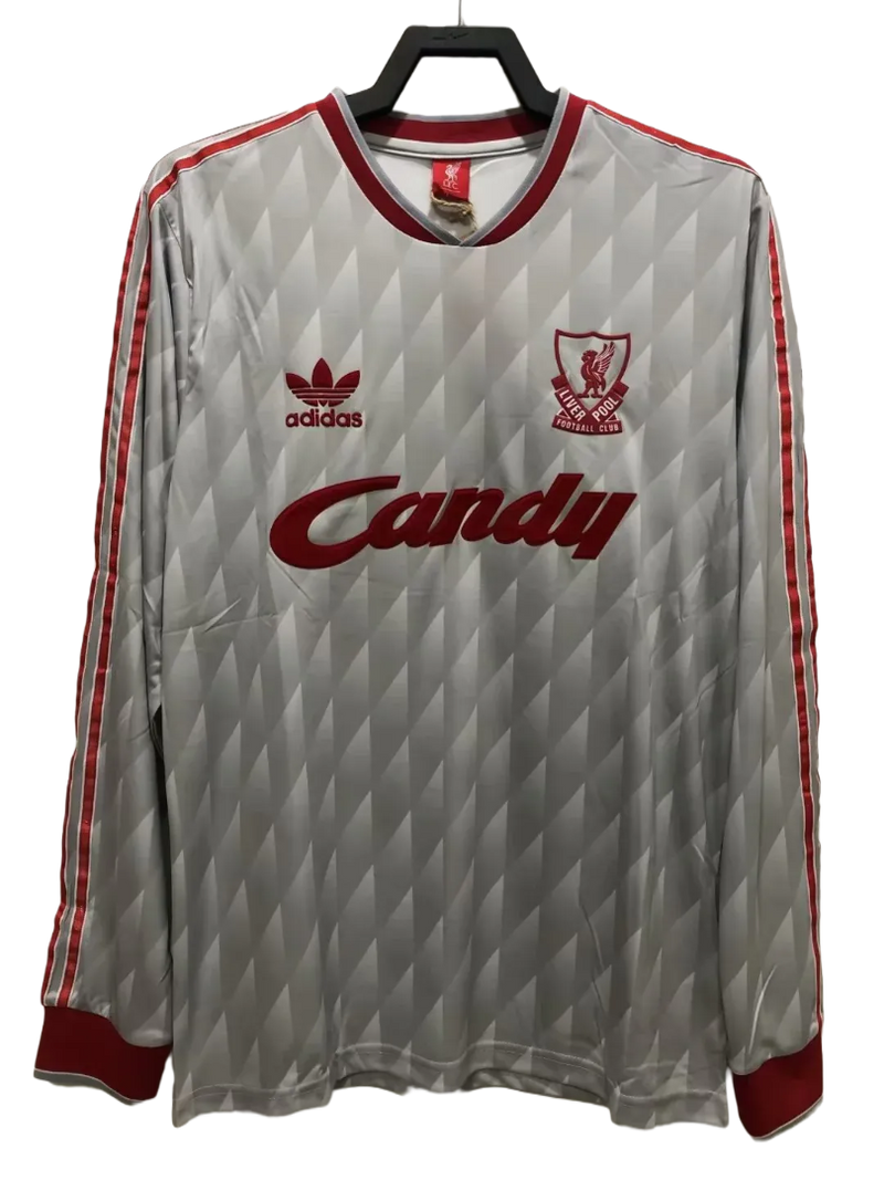 Camisa Liverpool 89/91 II Away - Versão Retrô Manga Longa