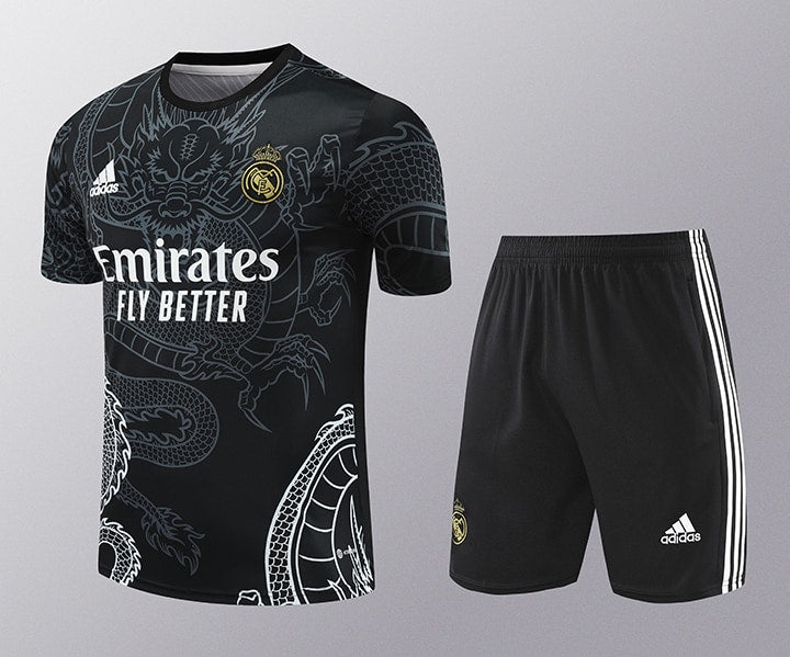 Kit Treino Real Madrid Dragon 24/25 - Preto