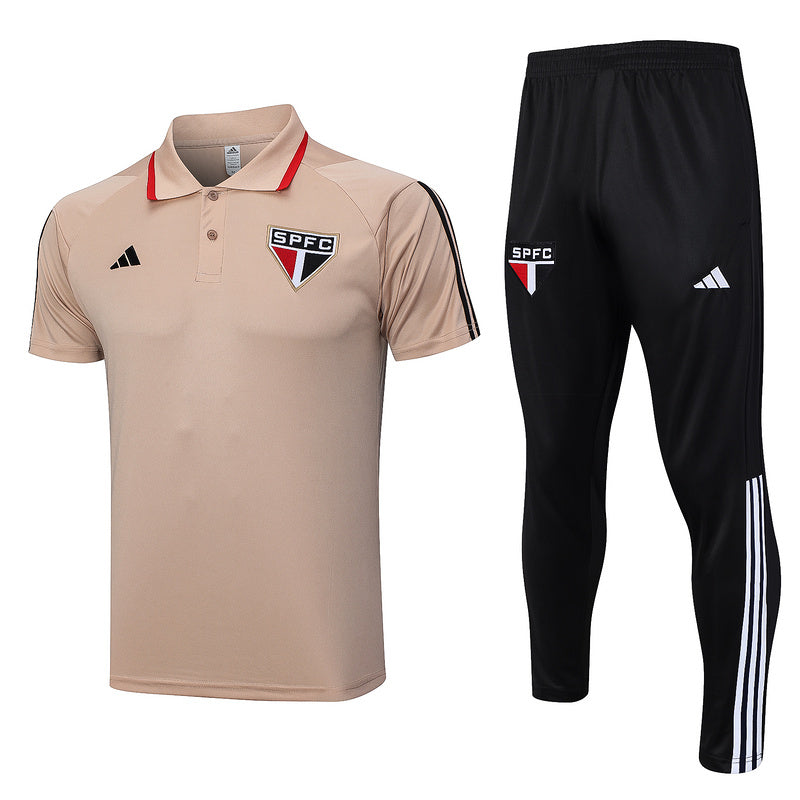 Kit Polo São Paulo 23/24 - Bege