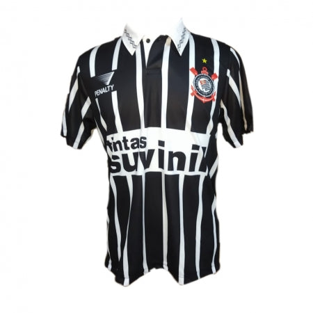 Camisa Corinthians 1996 Away - Preta - Versão Retrô