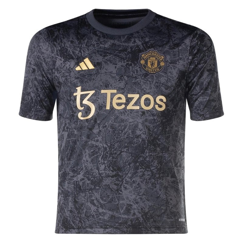 Camisa Manchester United 24/25 Stone Roses Pré-Jogo - Versão Torcedor