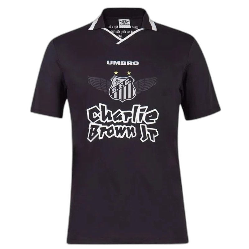 Camisa Santos Charlie Brown Jr. Preta - Versão Torcedor