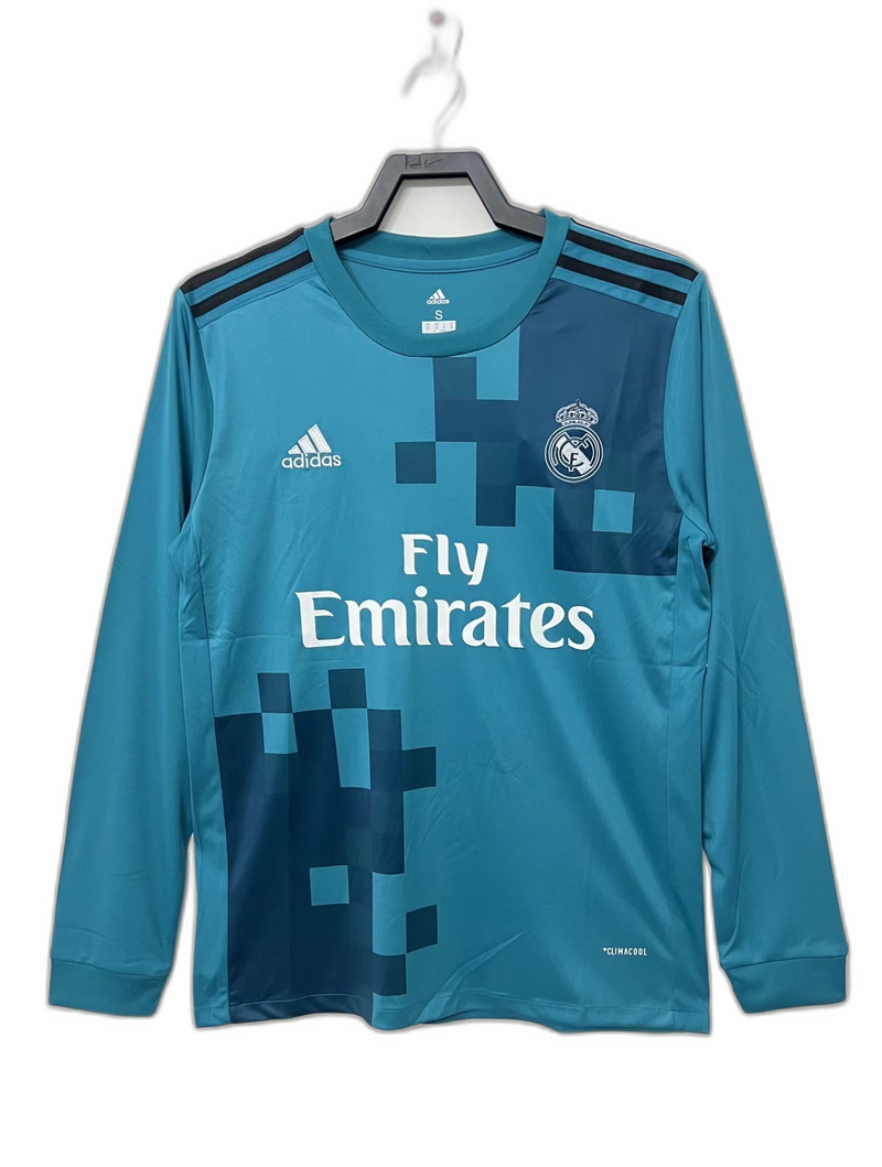 Camisa Real Madrid 17/18 III Third - Versão Retrô Manga Longa