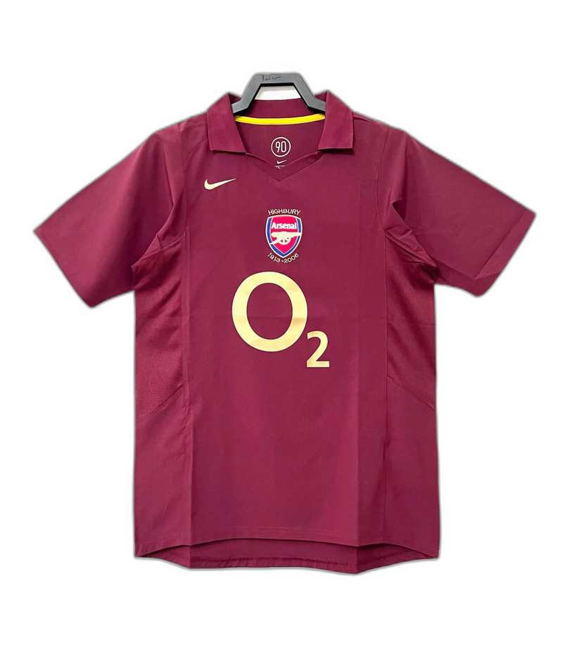 Camisa Arsenal 05/06 I Home - Versão Retrô