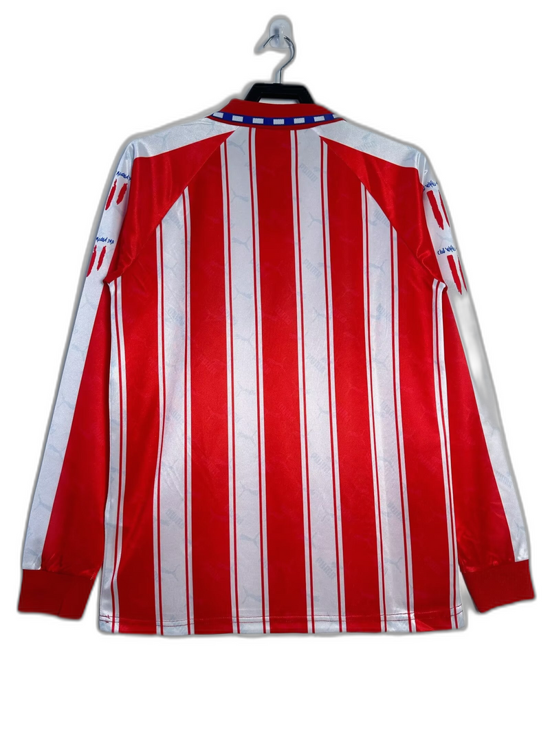 Camisa Atlético de Madrid 94/95 I Home - Versão Retrô Manga Longa