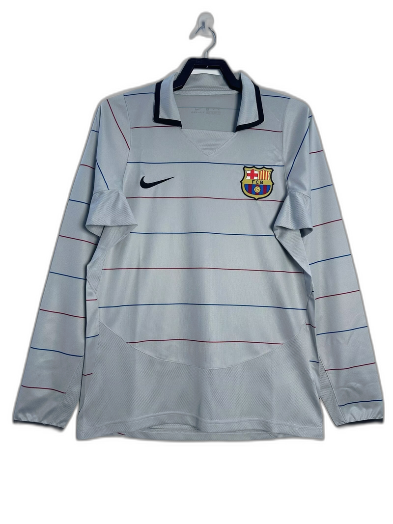 Camisa Barcelona 03/04 II Away - Versão Retrô Manga Longa