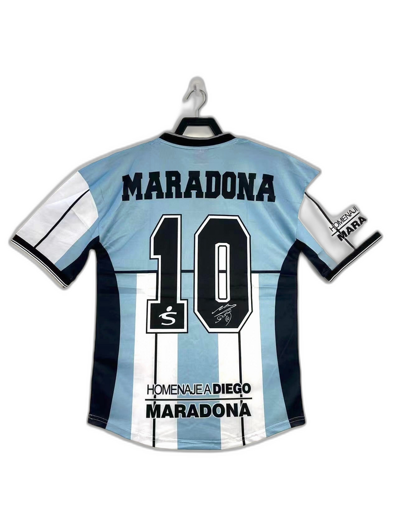 Camisa Argentina 2001 Edição Comemorativa Maradona - Versão Retrô