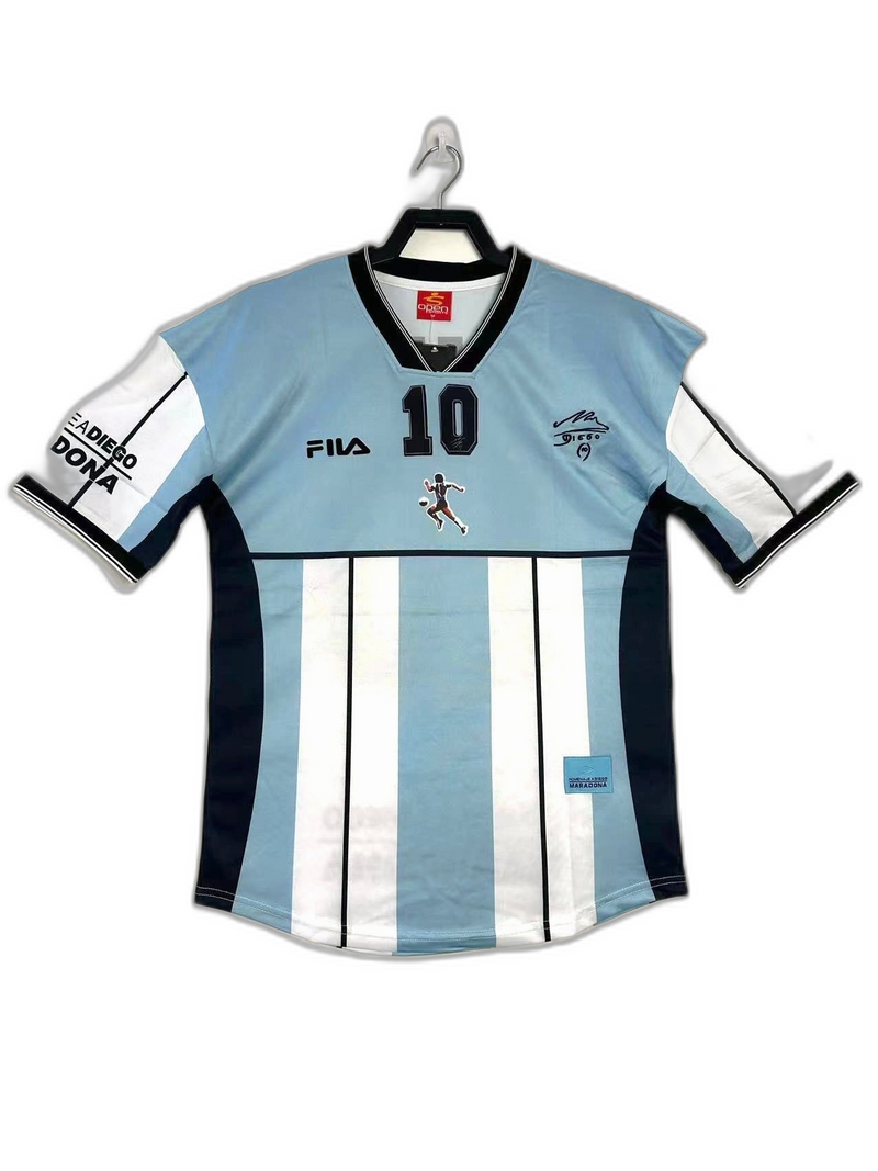 Camisa Argentina 2001 Edição Comemorativa Maradona - Versão Retrô