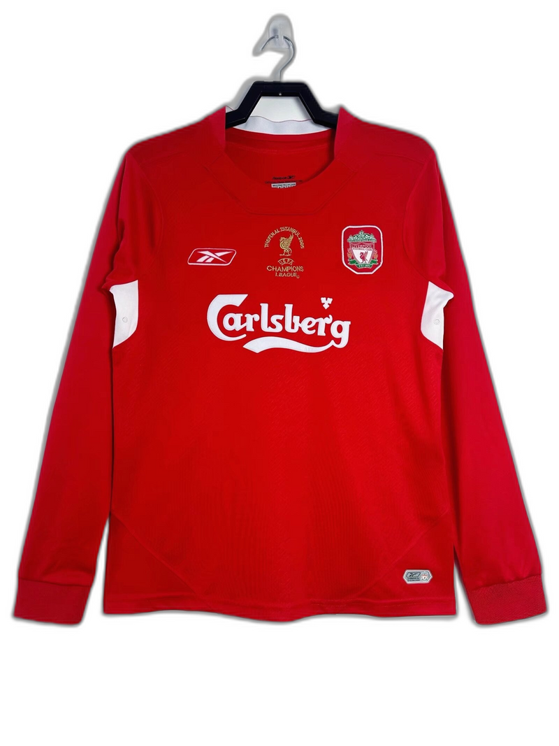 Camisa Liverpool 04/05 I Home - Versão Retrô Manga Longa