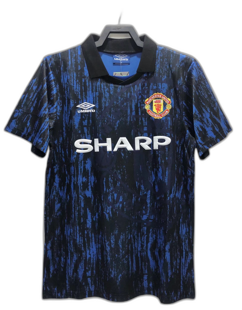 Camisa Manchester United 1993 Edição Azul - Versão Retrô