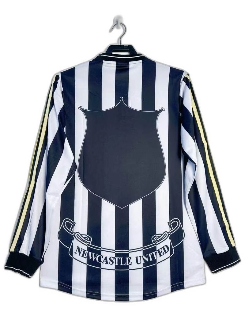 Camisa Newcastle United 97/99 I Home - Versão Retrô Manga Longa