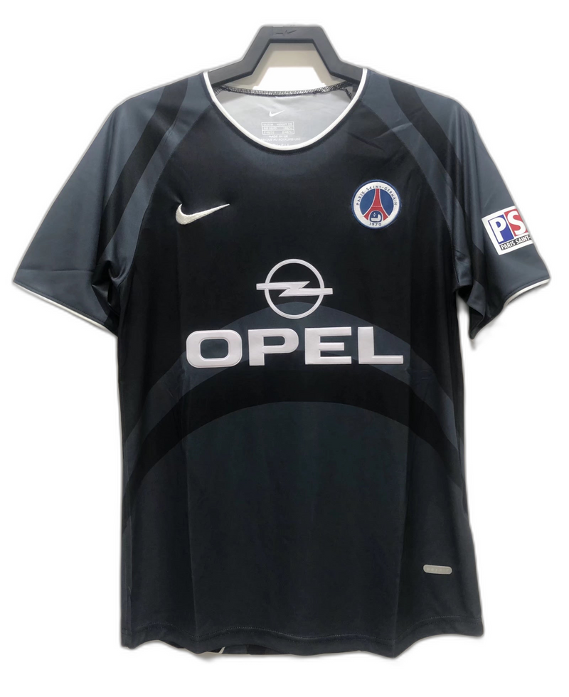 Camisa Paris Saint-Germain (PSG) 2001 Black - Versão Retrô