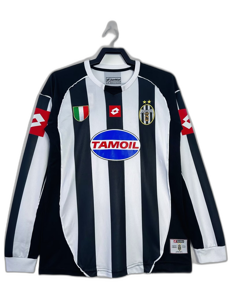 Camisa Juventus 02/03 I Home - Versão Retrô Manga Longa