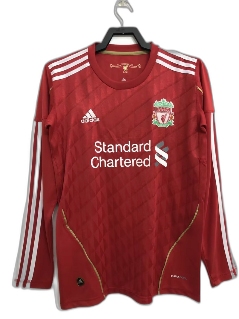 Camisa Liverpool 2010 I Home - Versão Retrô Manga Longa