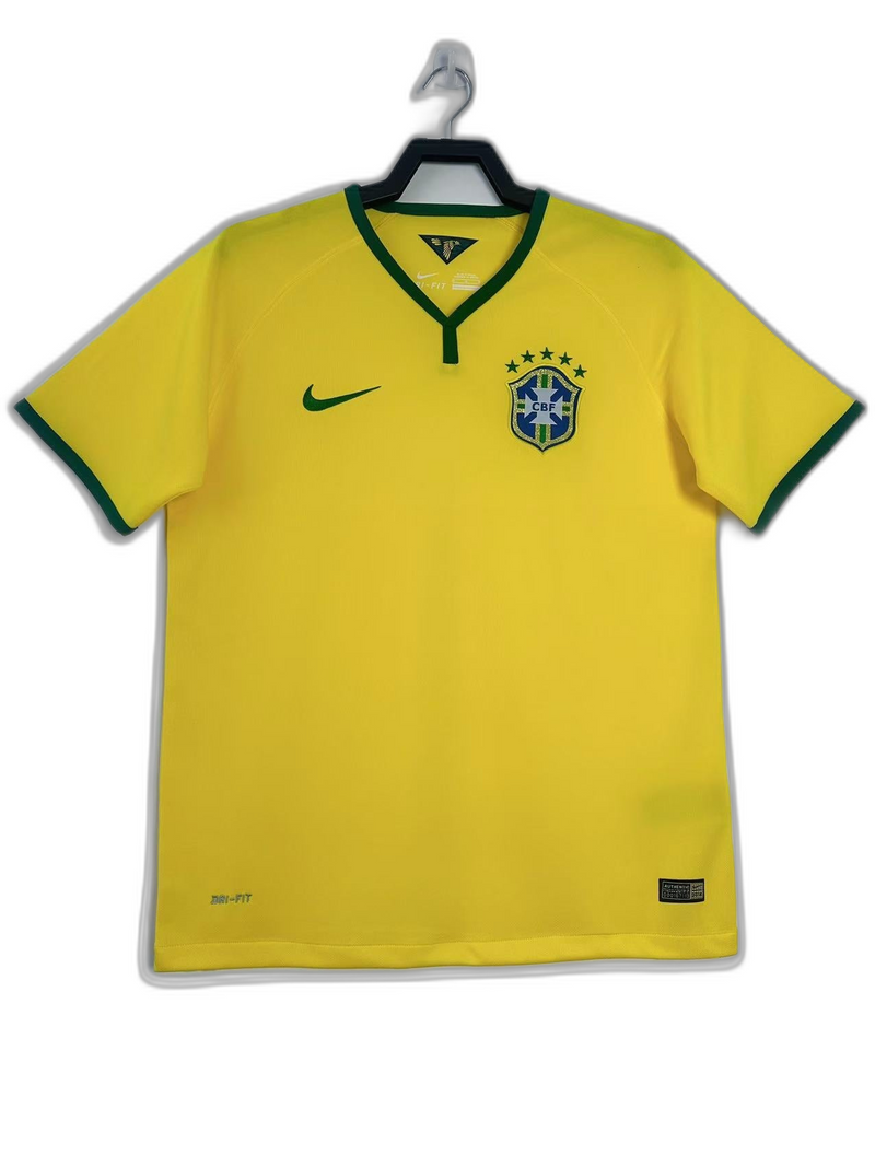 Camisa Brasil 2014 I Home - Versão Retrô