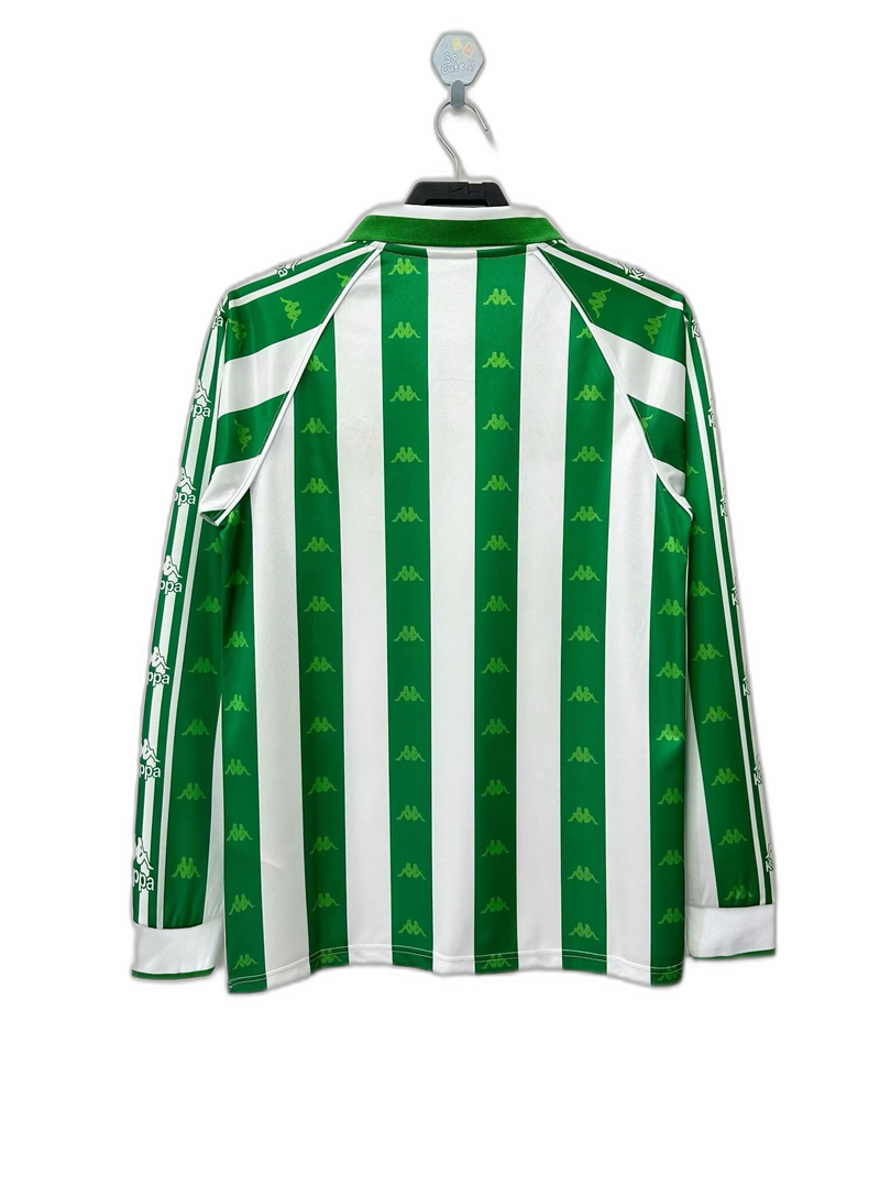 Camisa Real Betis 95/97 I Home - Versão Retrô Manga Longa