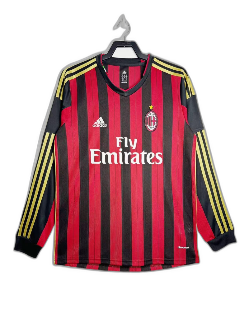 Camisa AC Milan 13/14 I Home - Versão Retrô Manga Longa