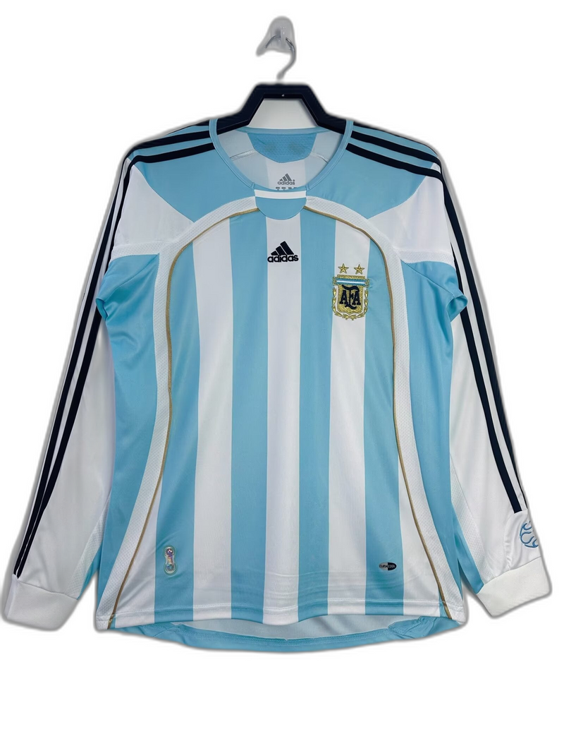 Camisa Argentina 06/07 I Home - Versão Retrô Manga Longa