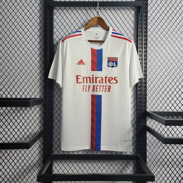 Camisa Lyon Home 22/23 s/n° Torcedor Adidas Masculina - Branco