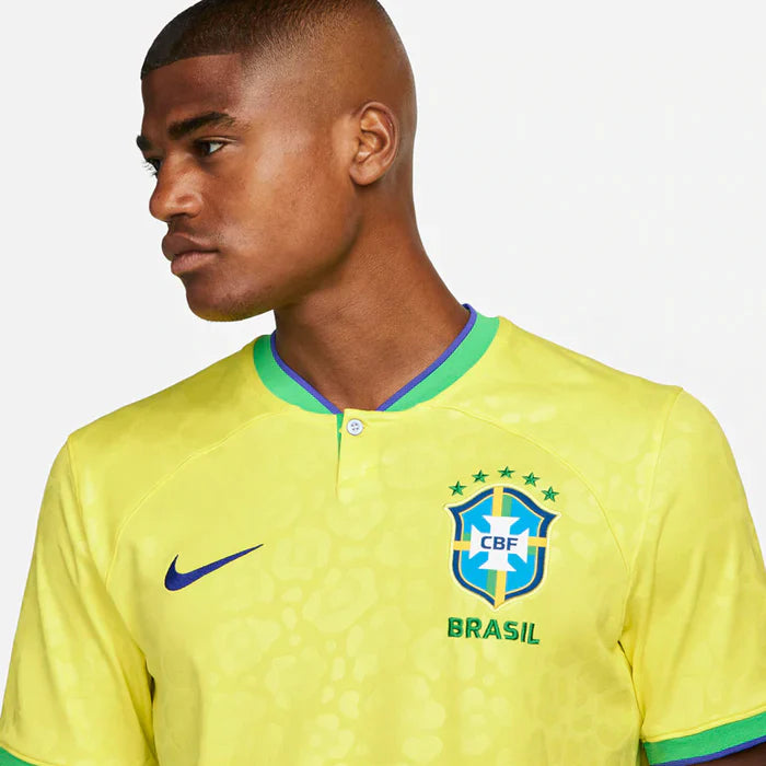 Camisa Brasil Home 22/23 s/n° Torcedor Nike Masculina - Amarela