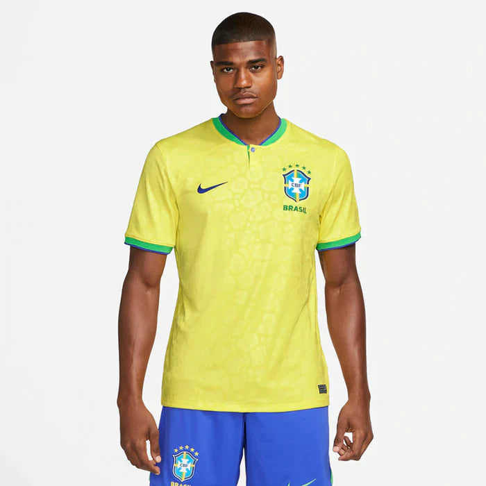 Camisa Brasil Home 22/23 s/n° Torcedor Nike Masculina - Amarela