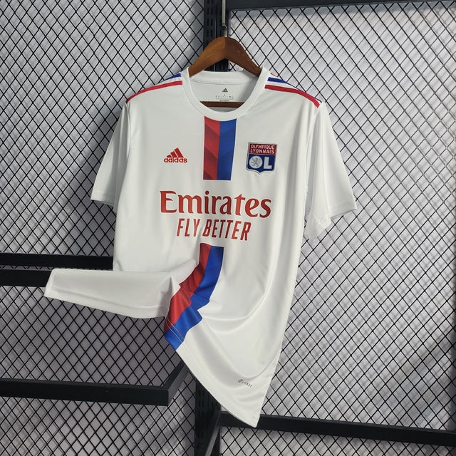 Camisa Lyon Home 22/23 s/n° Torcedor Adidas Masculina - Branco