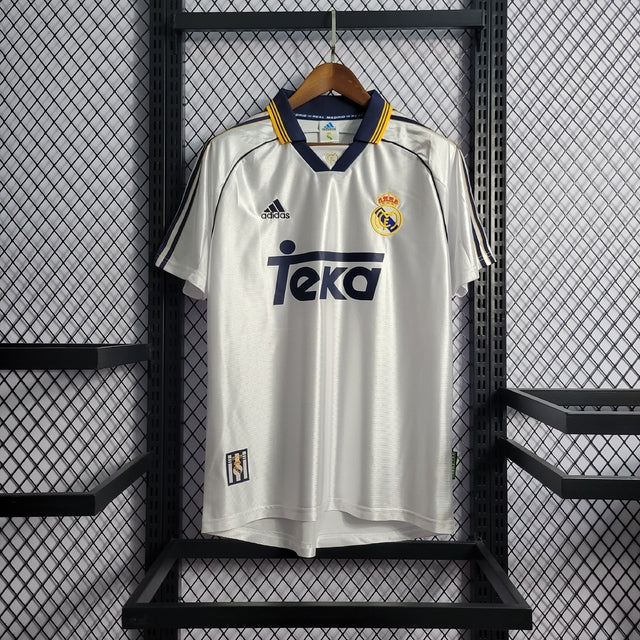 Camisa Retrô Real Madrid 98/99 Home Adidas - Branco