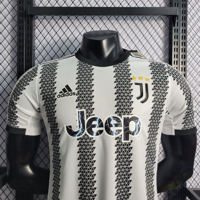 Camisa Juventus Home 22/23 s/n° Player Version Adidas Masculina - Branco+Preto