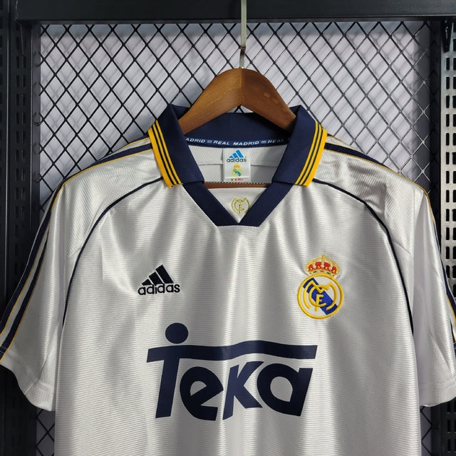 Camisa Retrô Real Madrid 98/99 Home Adidas - Branco