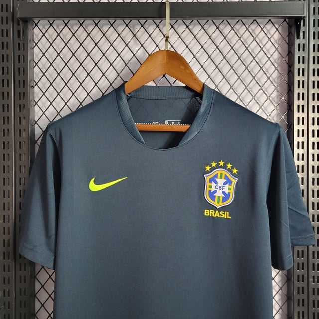 Camisa Seleção Brasil Training 21/22 s/n° Torcedor Nike Masculina - Dark Green