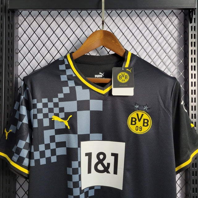 Camisa Borussia Dortmund Away 22/23 s/n° Torcedor Puma Masculina - Preto