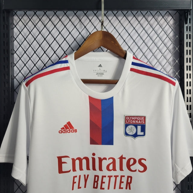 Camisa Lyon Home 22/23 s/n° Torcedor Adidas Masculina - Branco