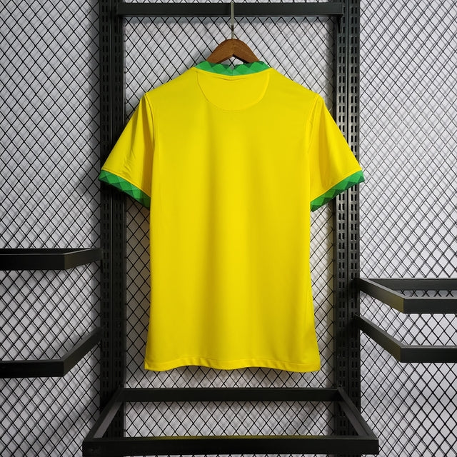 Camisa Seleção Brasil Home 20/21 s/n° Torcedor Nike Masculina - Amarela