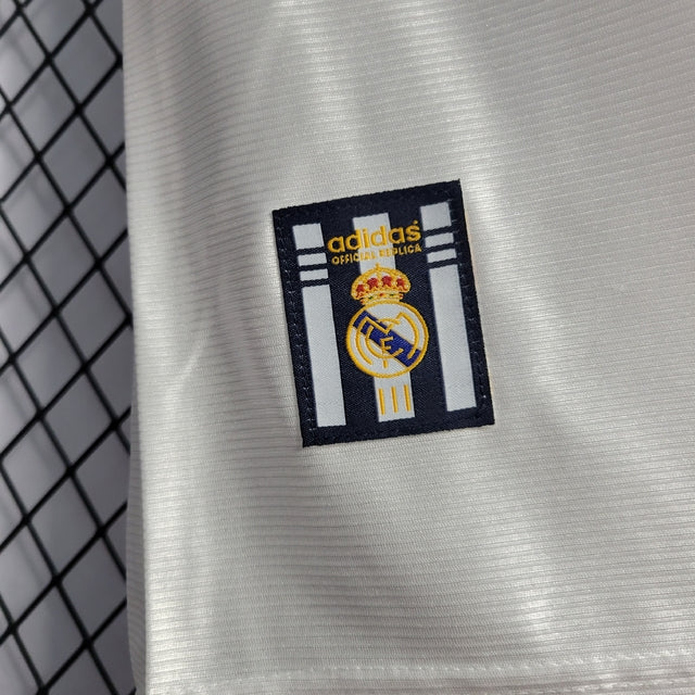 Camisa Retrô Real Madrid 98/99 Home Adidas - Branco