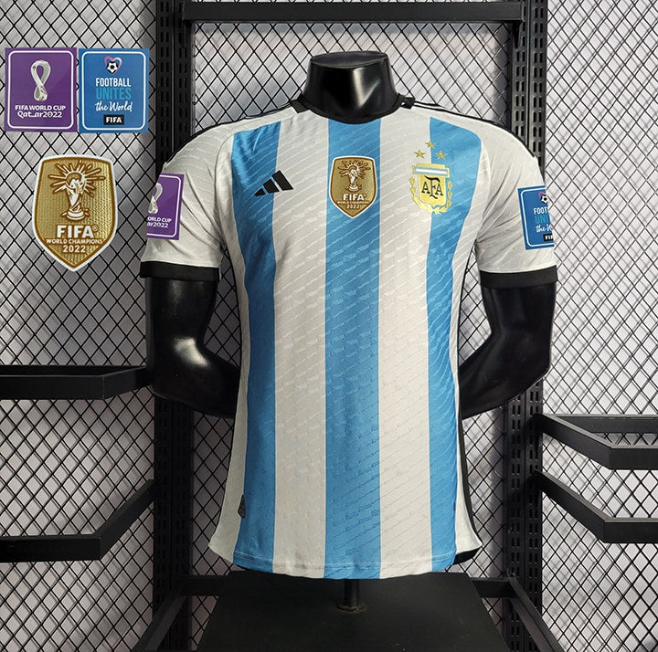 Camisa Argentina 22/23 Versão Jogador (+3 Patches)