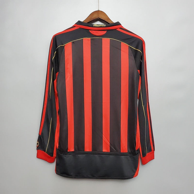 CAMISA MILAN RETRÔ 2006/07 Manga longa