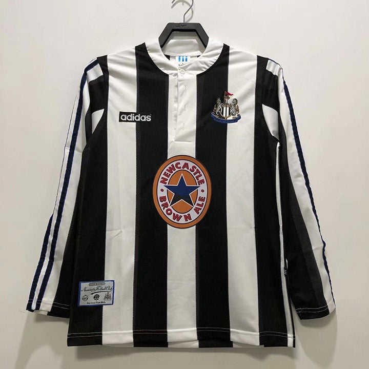 Camisa Retrô Newcastle United 95/97 Manga longa Home