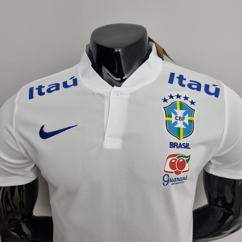 Polo Seleção Brasileira Branca