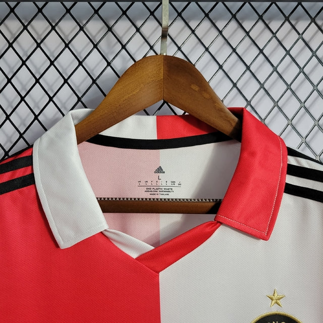 Camisa Feyenoord Home 22/23 Adidas s/n° Torcedor - Vermelho+Branco