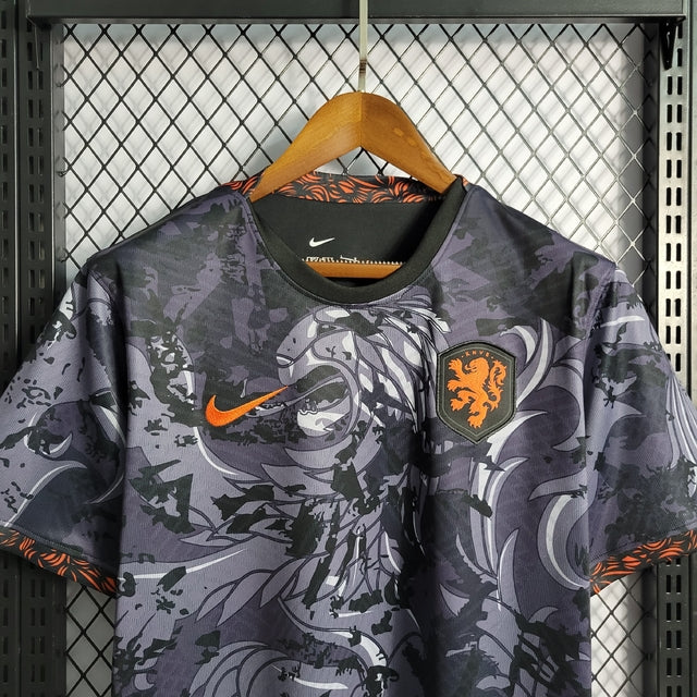 Camisa Seleção Holanda Training Suit 22/23 s/n° Torcedor Nike Masculina - Roxo