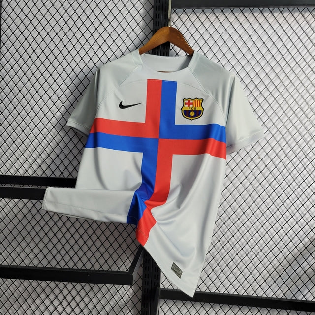 Camisa Barcelona Third Away 22/23 s/n° Torcedor Nike Masculina - Cinza