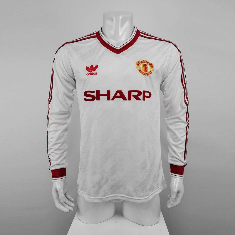 Camisa Retrô Manchester United 1986∕88 Manga longa Away