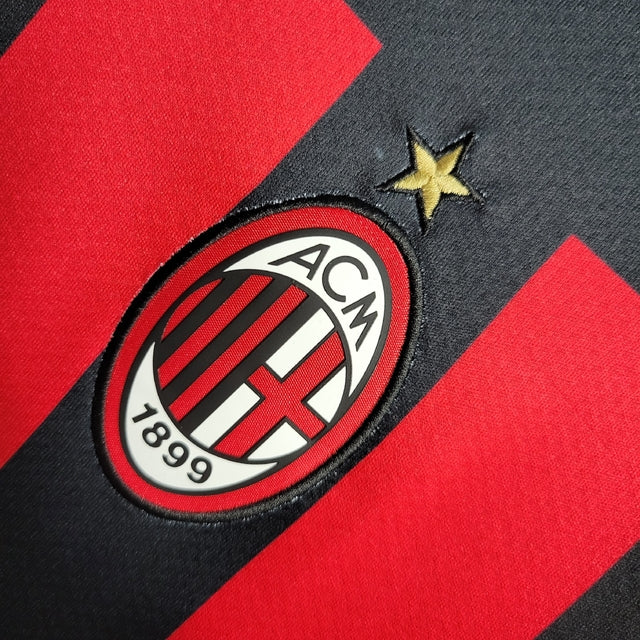 Camisa AC Milan Home 22/23 s/n° Torcedor Puma Masculina - Preto+Vermelho