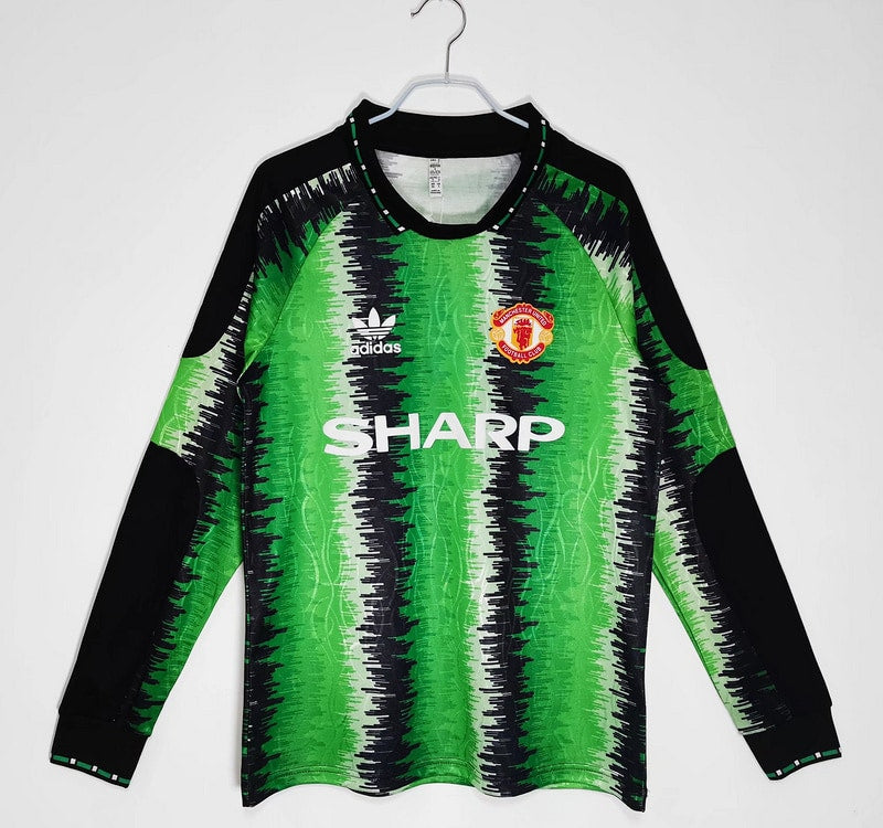 Camisa Retrô Manchester United 1990∕91 Manga longa