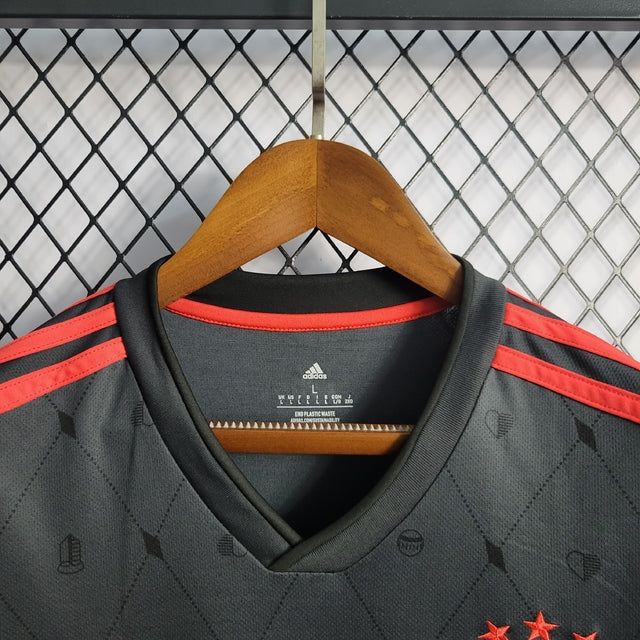 Camisa Bayern de Munique Away 22/23 s/n° Torcedor Adidas Masculina - Preto